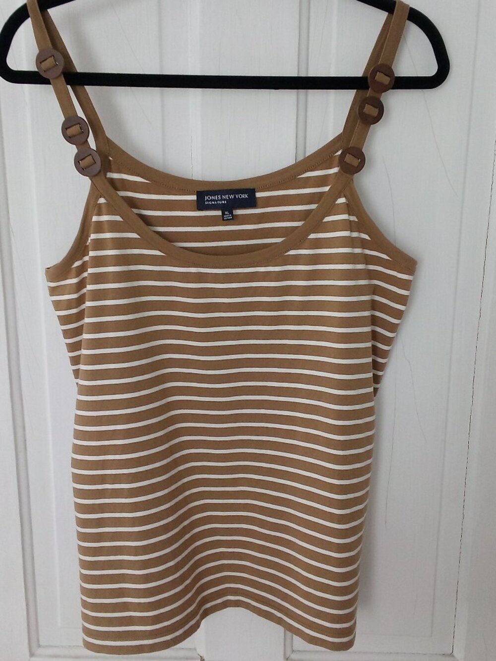 Jones Of New York Signature Stripped Sun Top